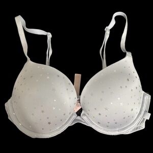 Victoria's Secret Gray Starry Bra